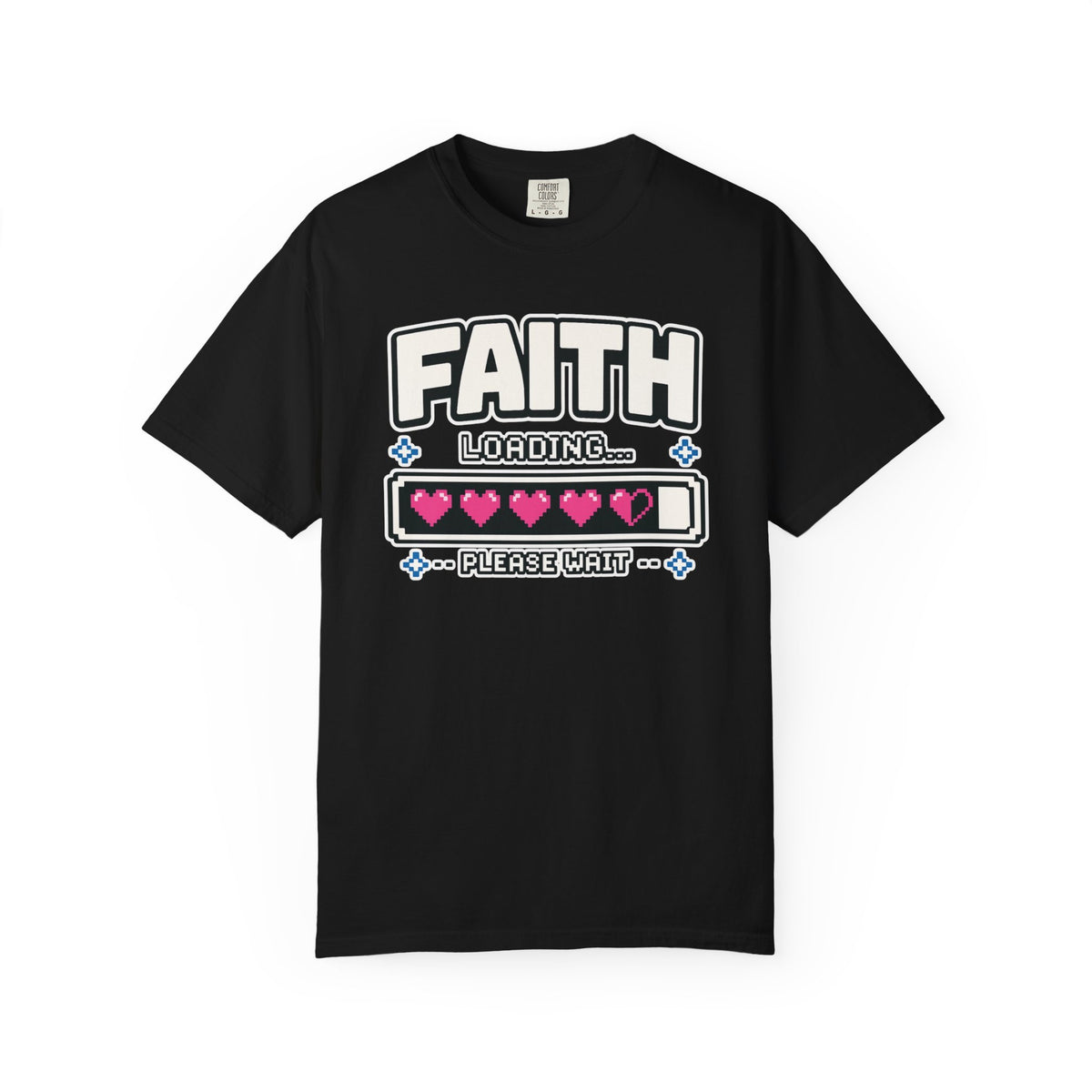Faith Loading... Please Wait | Christian Gamer T-Shirt