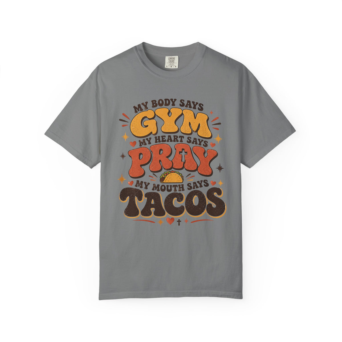 Gym Prayer & Tacos - Christian Funny Tee