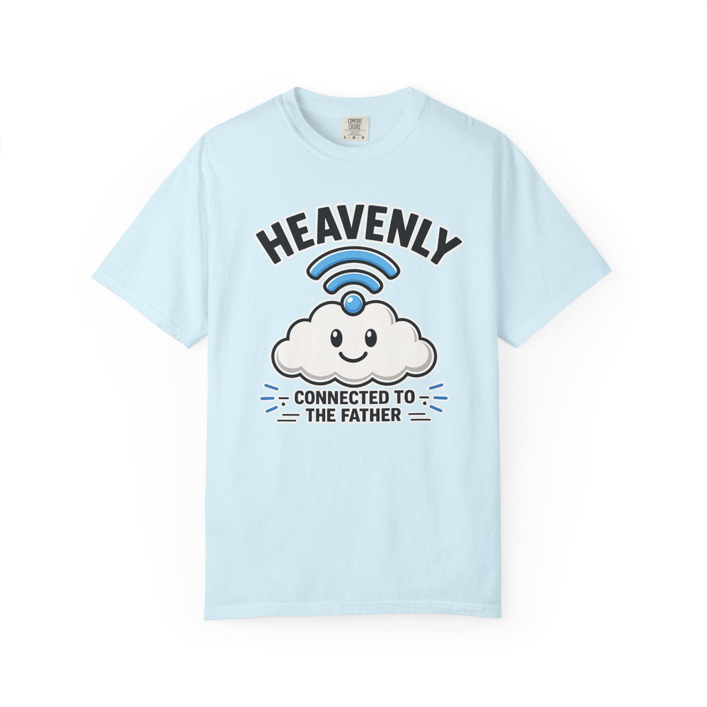 Heavenly WiFi | Connected to the Father Christian T-Shirt