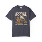 Pretending to Be Social T-Shirt — Funny Christian Possum Church Tee