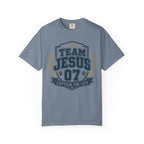 Team Jesus 07 Shirt | Captain For Life Christian Varsity Tee