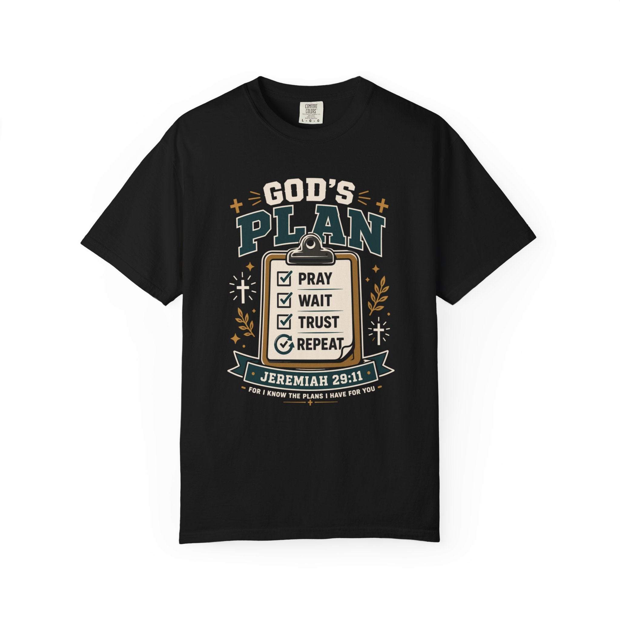 God's Plan Checklist I Christian T shirt
