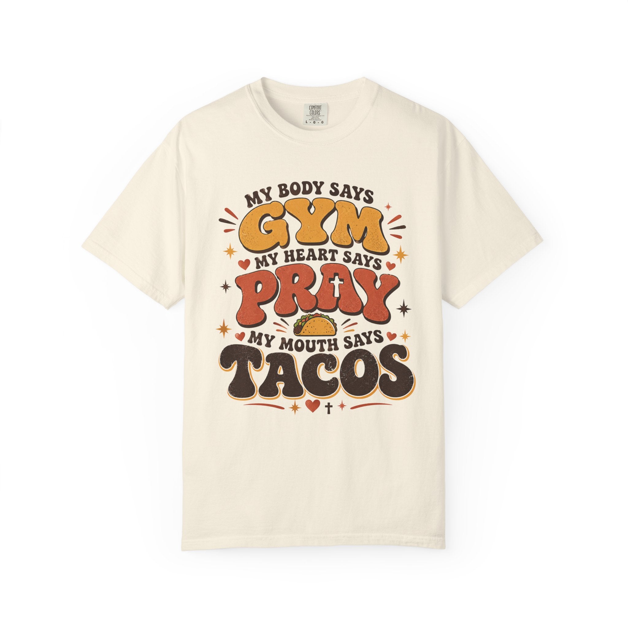 Gym Prayer & Tacos - Christian Funny Tee