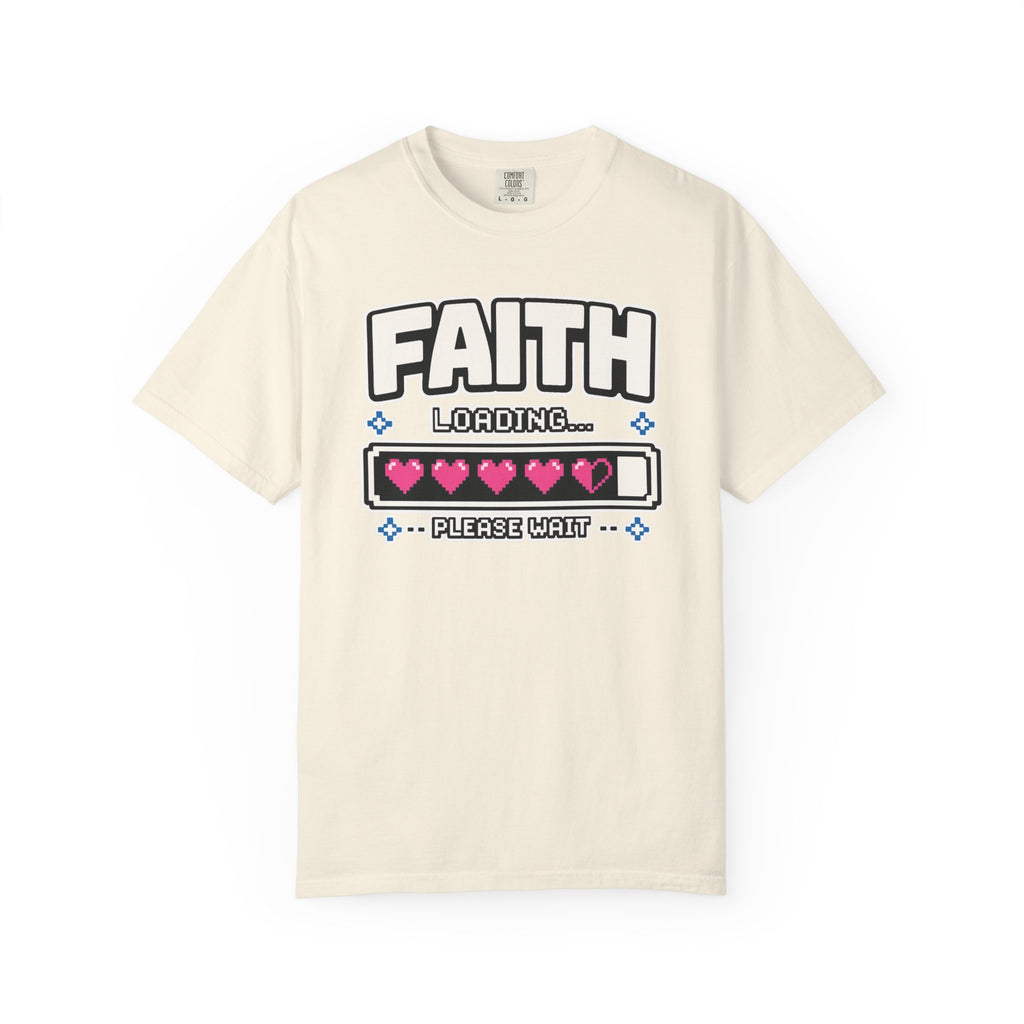 Faith Loading... Please Wait | Christian Gamer T-Shirt