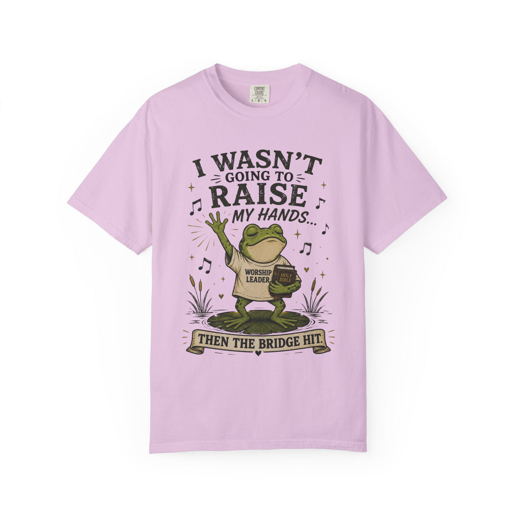 The Bridge Got Me Again Frog T-Shirt V2 – Funny Church Worship Tee