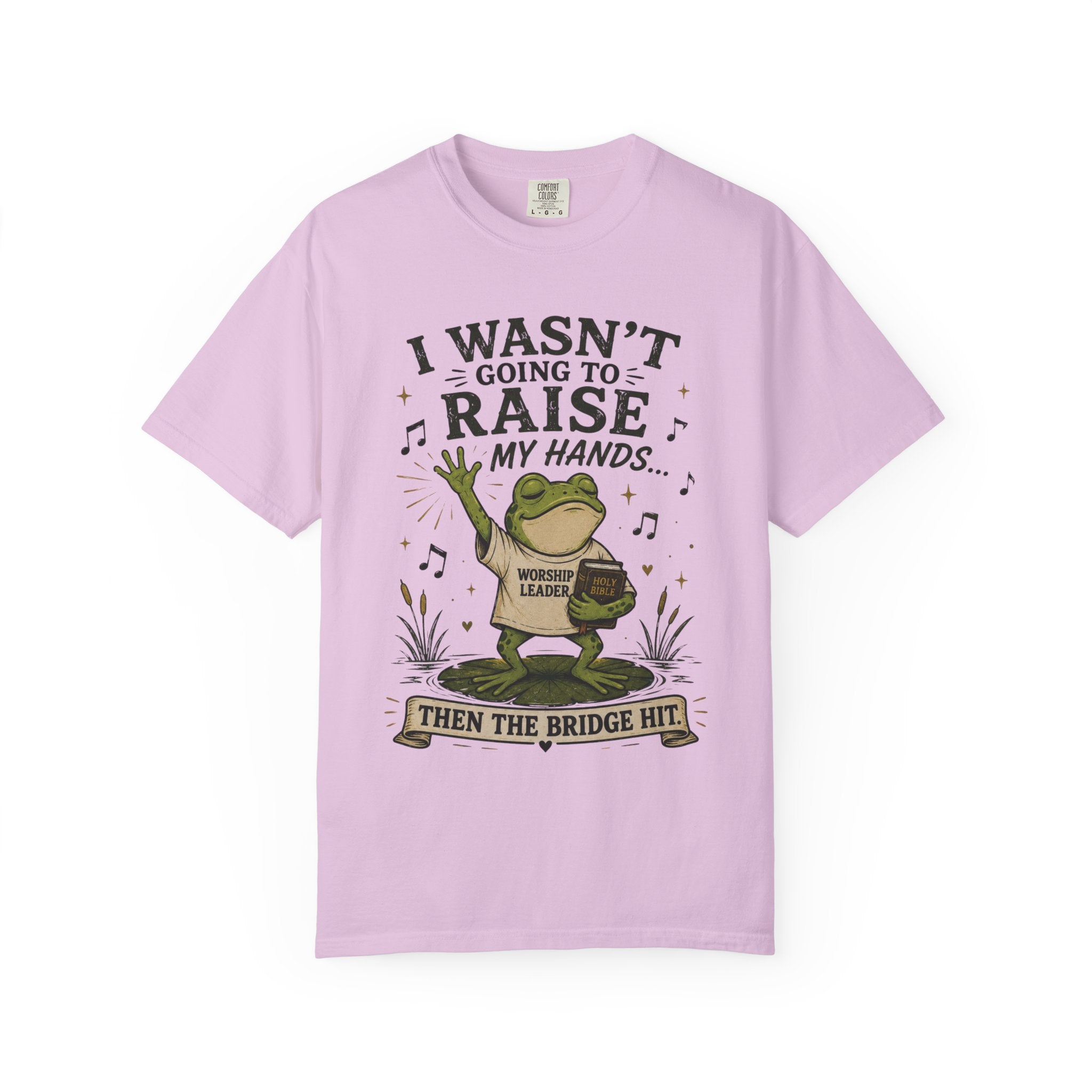 The Bridge Got Me Again Frog T-Shirt V2 – Funny Church Worship Tee