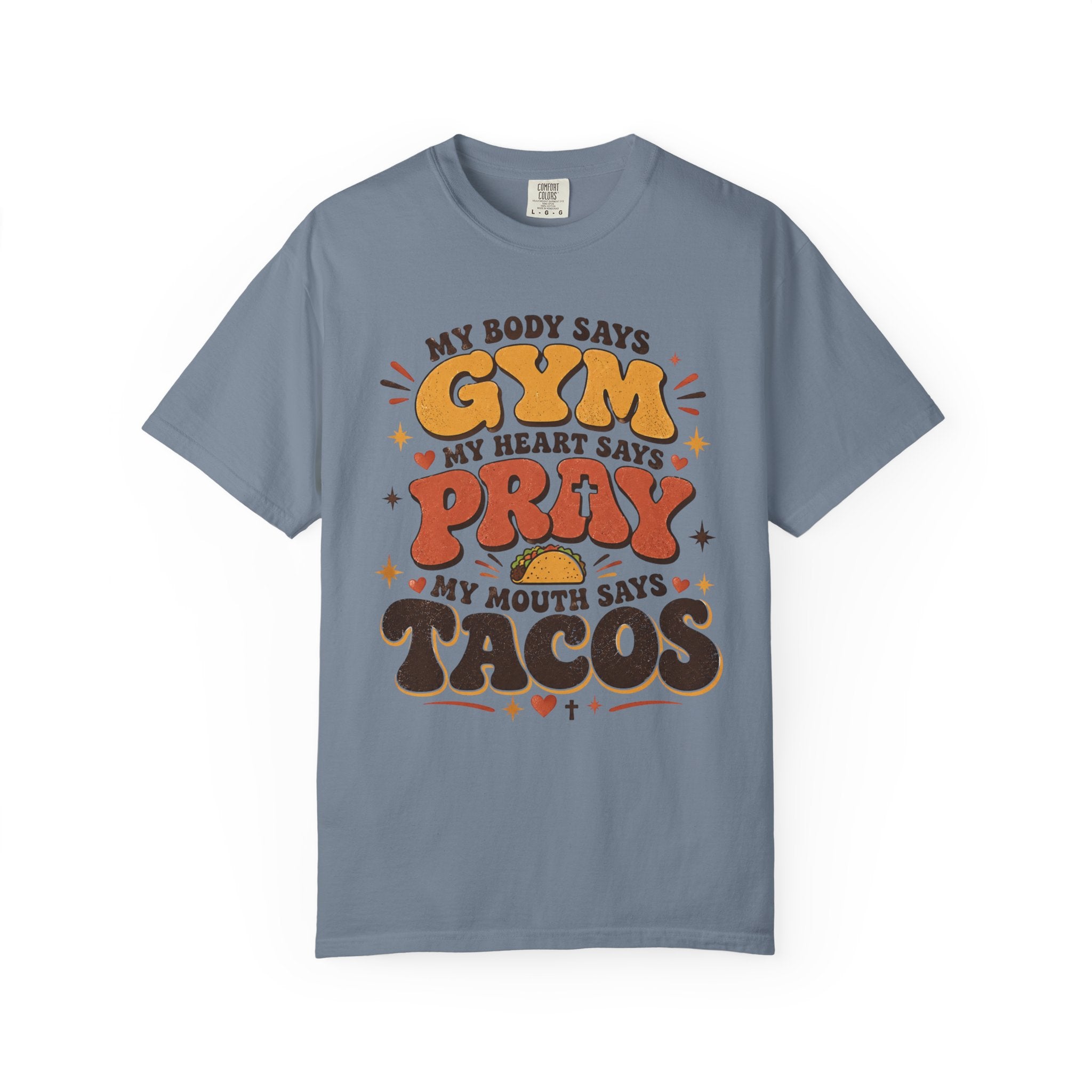 Gym Prayer & Tacos - Christian Funny Tee