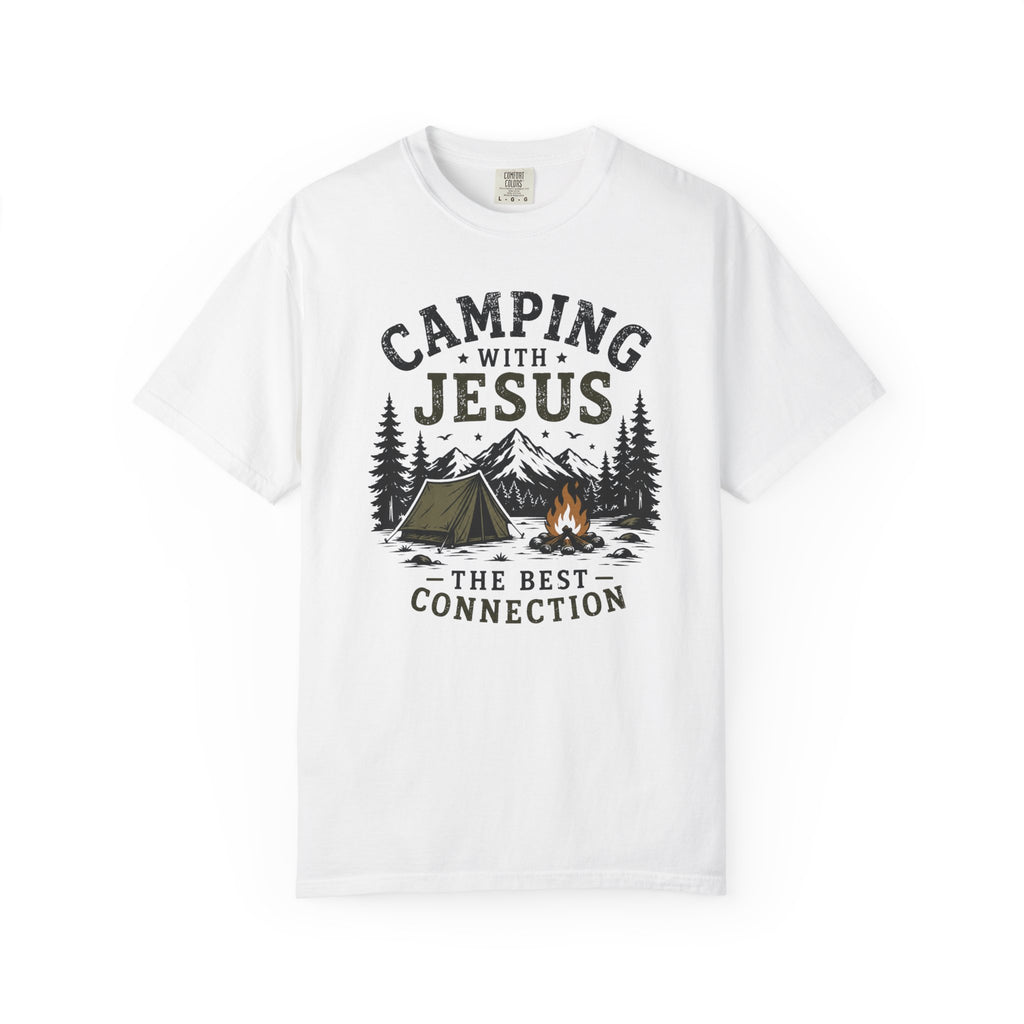 Camping With Jesus – Christian Outdoor Tee