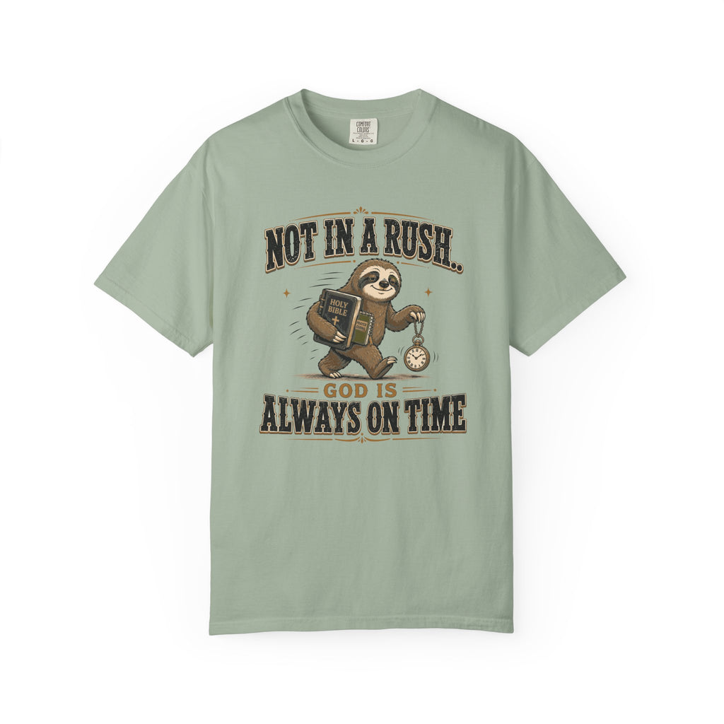 Sloth Timing - Christian Humour Tee