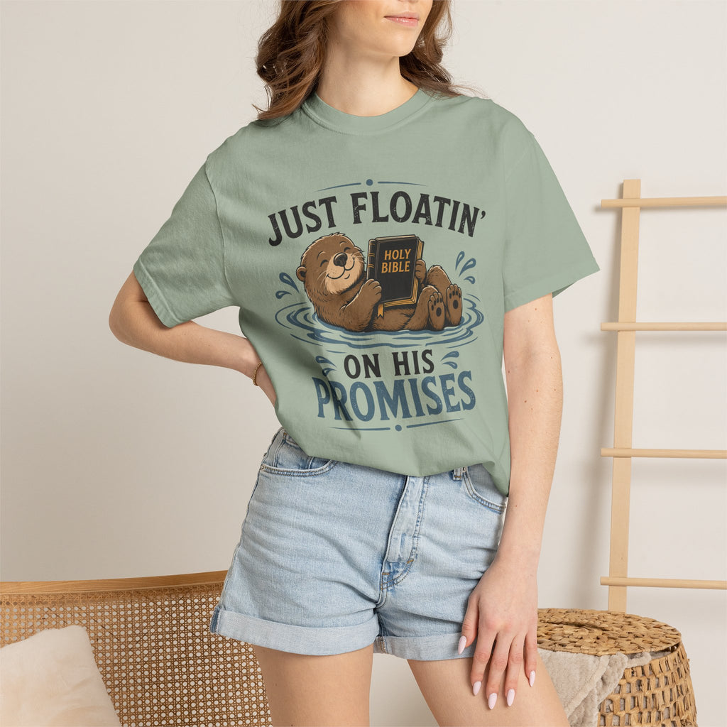 Floatin On God's Promises - Christian Humour Tee