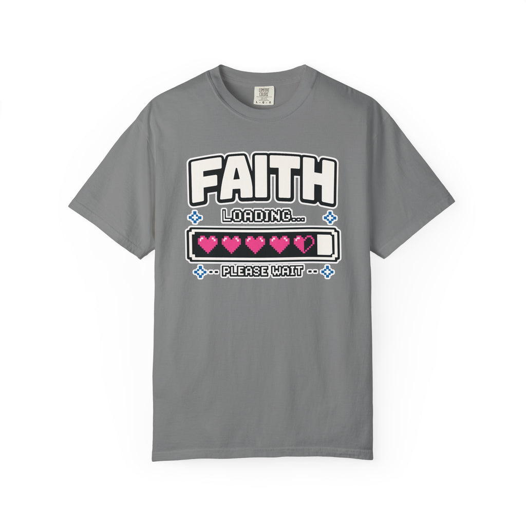Faith Loading... Please Wait | Christian Gamer T-Shirt
