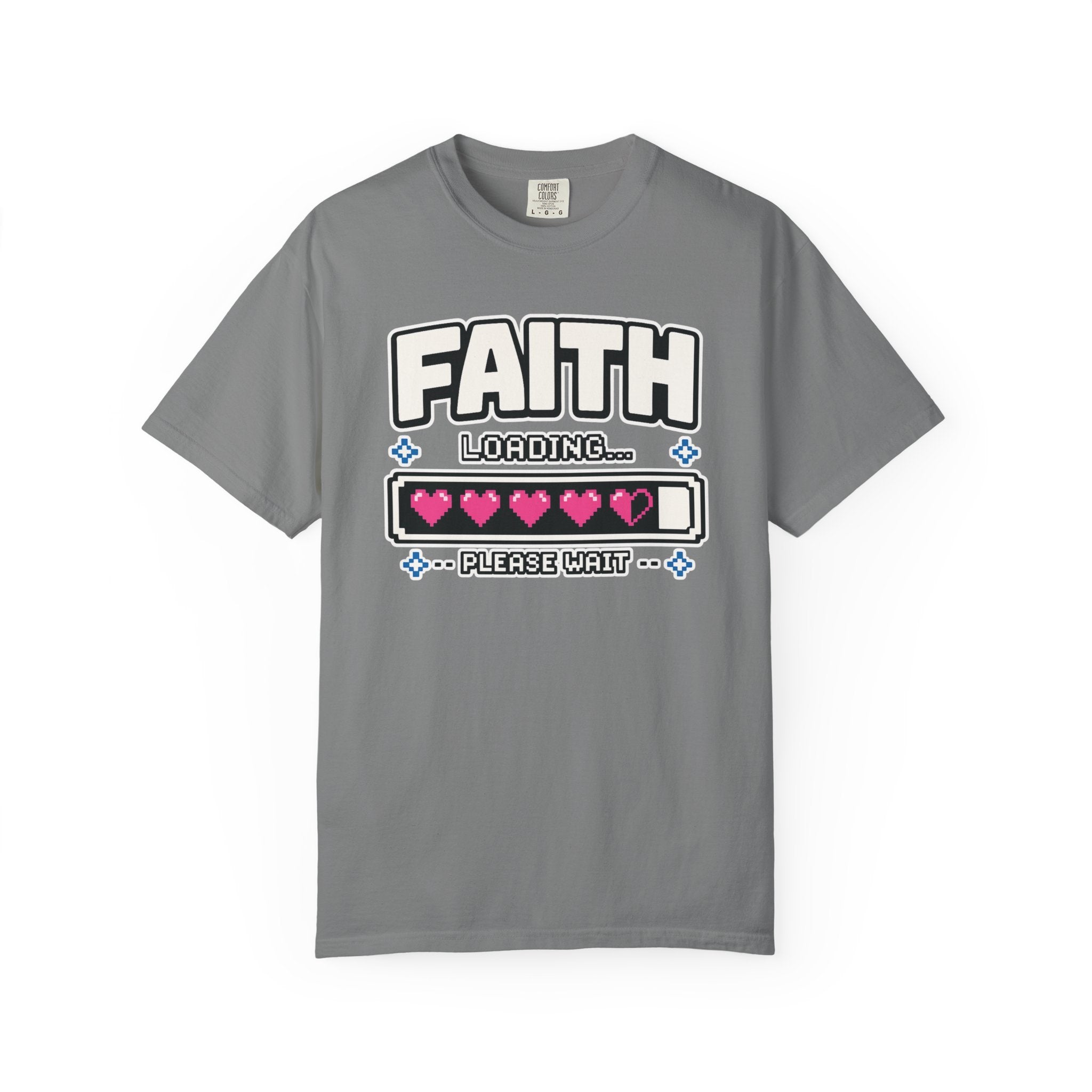 Faith Loading... Please Wait | Christian Gamer T-Shirt