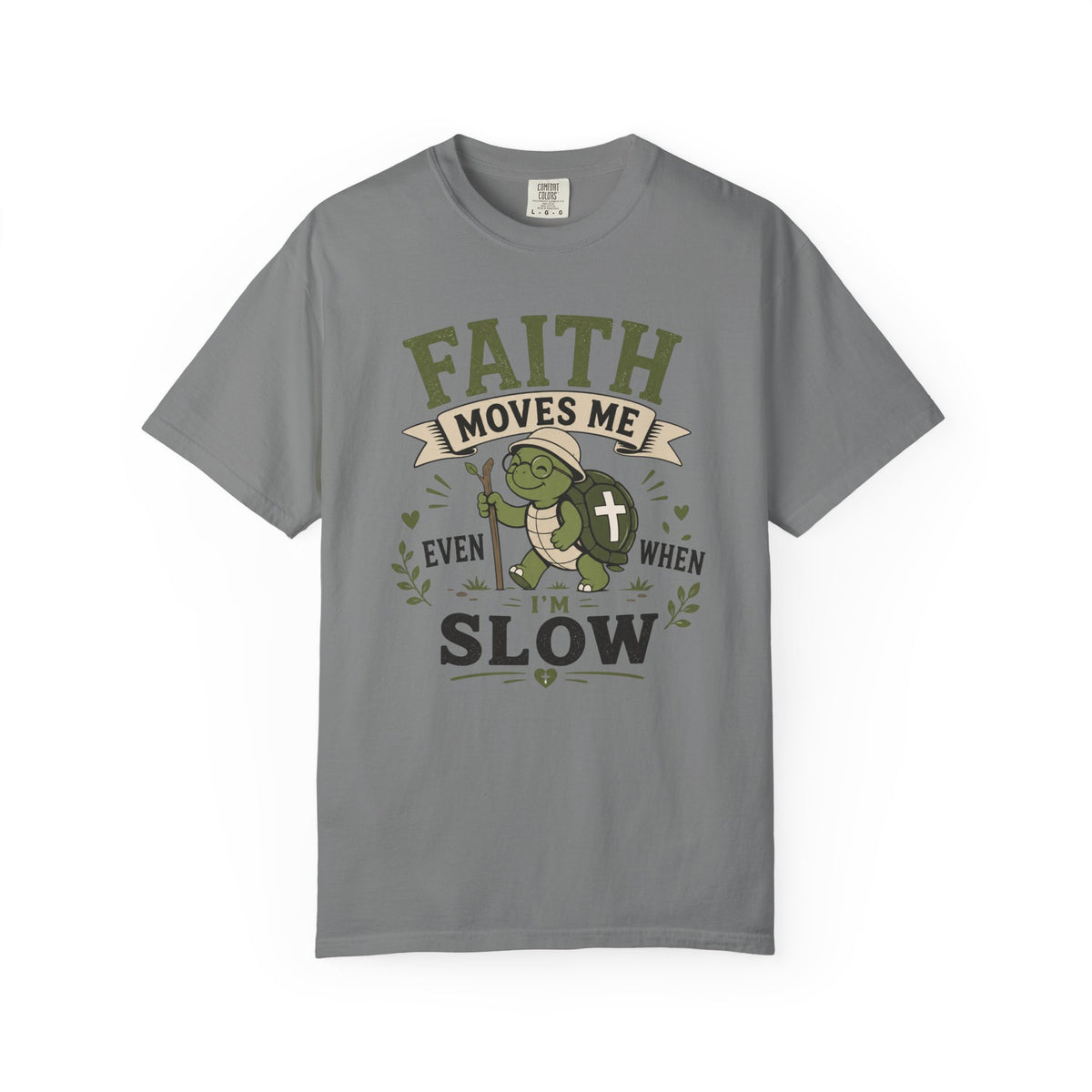 Faith Moves Me Even When I'm Slow | Cute Christian Turtle T-Shirt