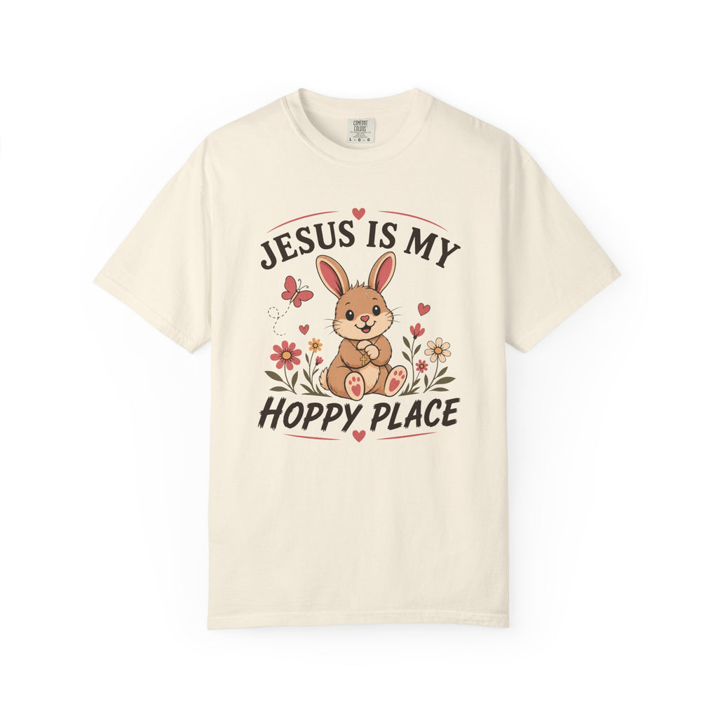Jesus Is My Hoppy Place - Christian Humour Tee