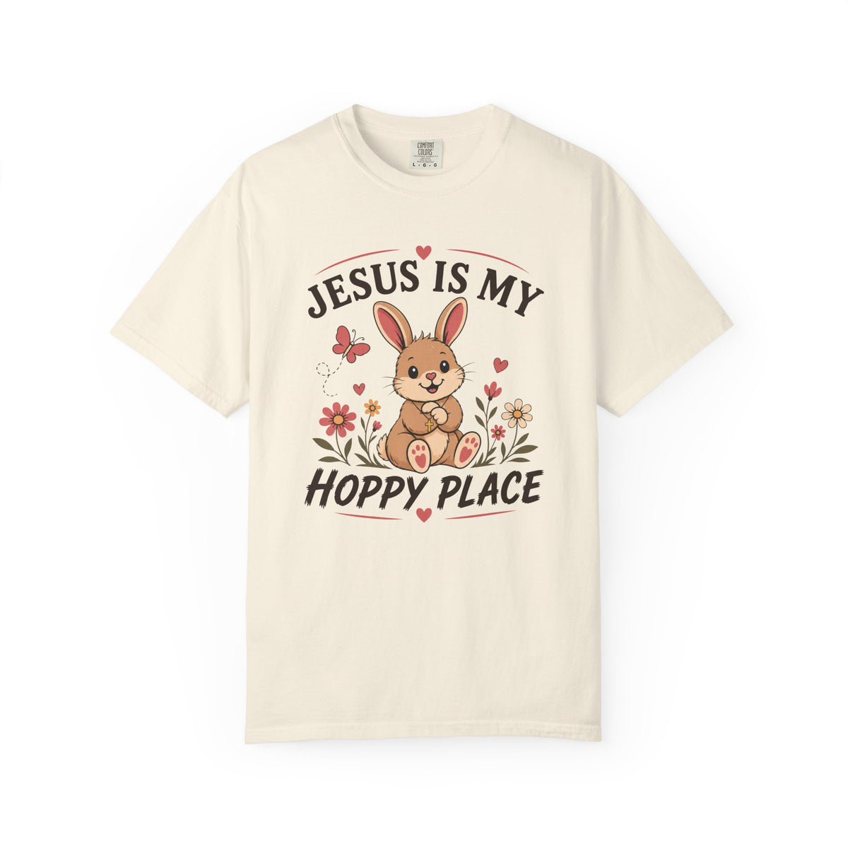 Jesus Is My Hoppy Place - Christian Humour Tee