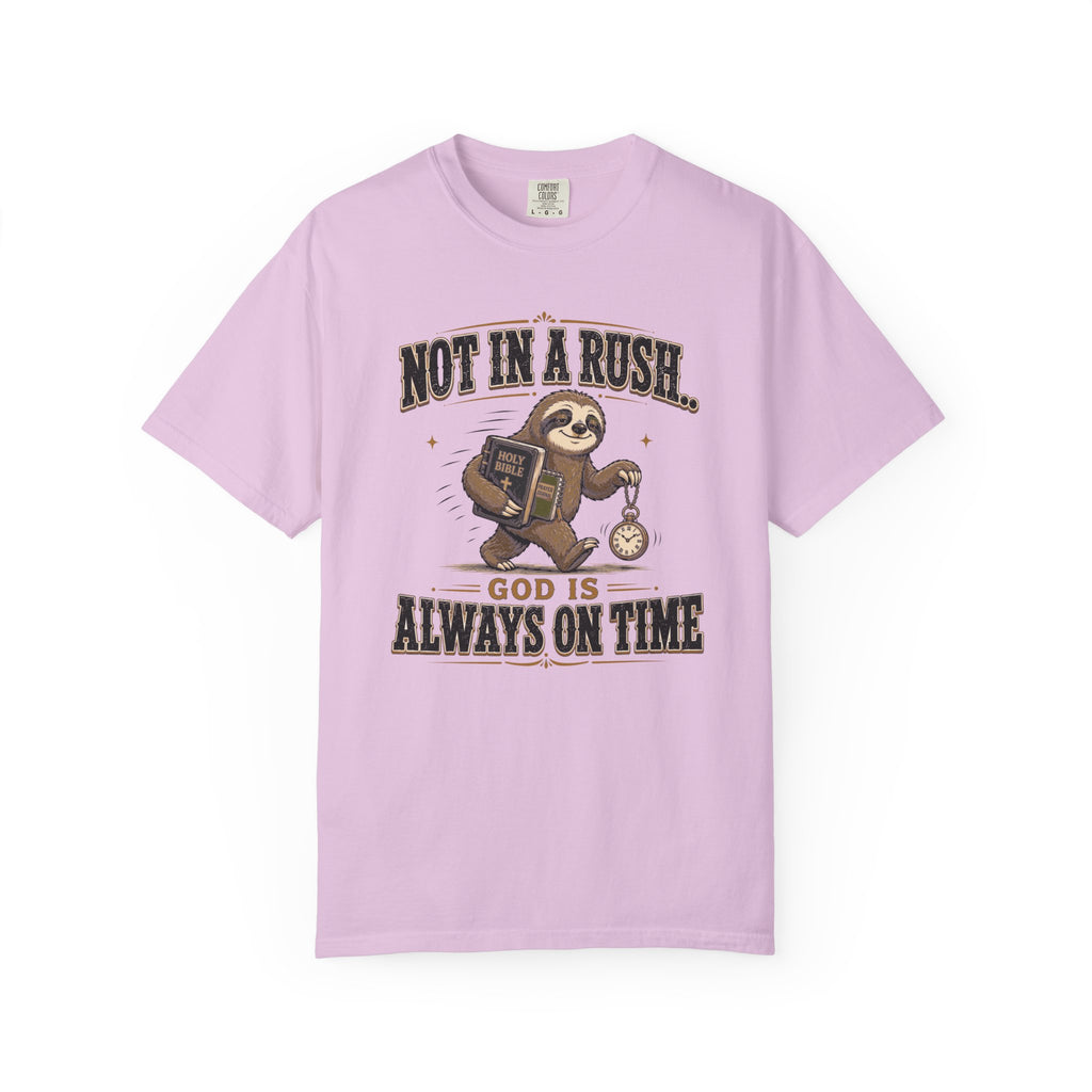 Sloth Timing - Christian Humour Tee
