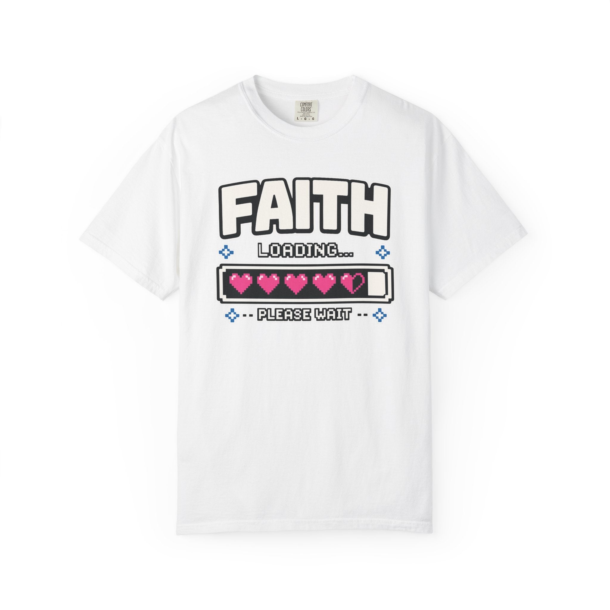 Faith Loading... Please Wait | Christian Gamer T-Shirt
