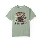 Running Late to Bible Study - Funny Christian Racoon T-Shirt