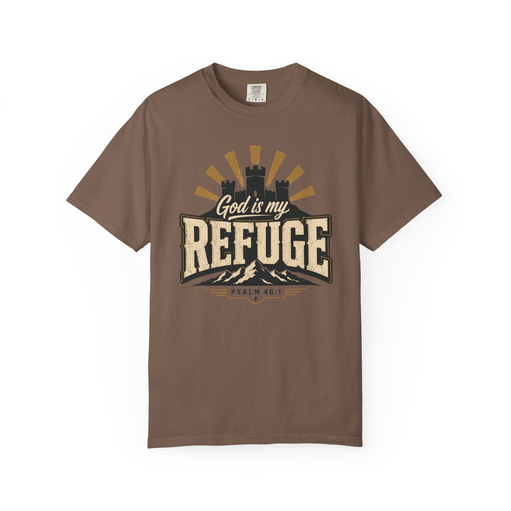 God Is My Refuge - Christian Tee