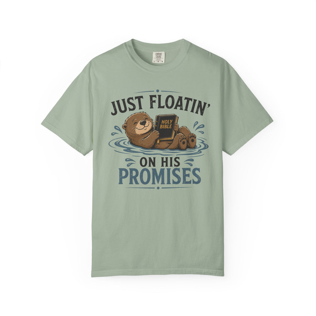 Floatin On God's Promises - Christian Humour Tee
