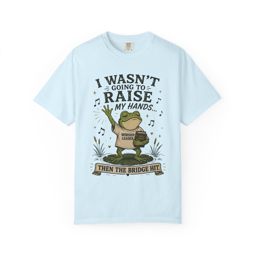 The Bridge Got Me Again Frog T-Shirt V2 – Funny Church Worship Tee