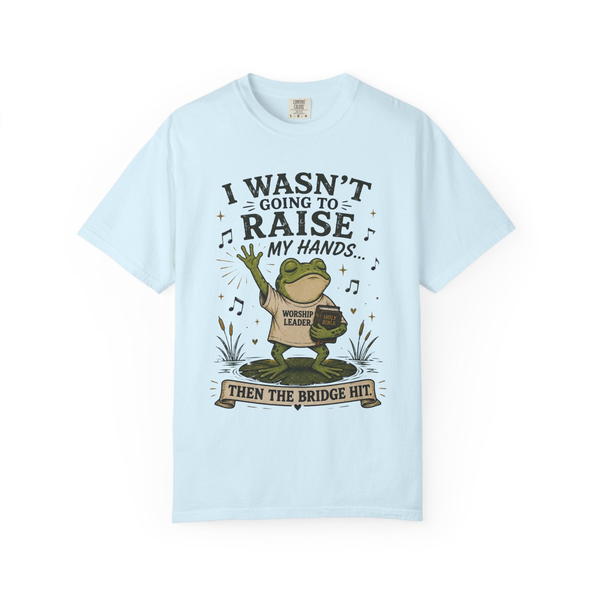 The Bridge Got Me Again Frog T-Shirt V2 – Funny Church Worship Tee