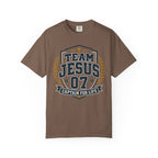 Team Jesus 07 Shirt | Captain For Life Christian Varsity Tee