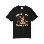 Jesus Is My Hoppy Place - Christian Humour Tee