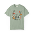 Walk By Faith - Christian Floral T-Shirt