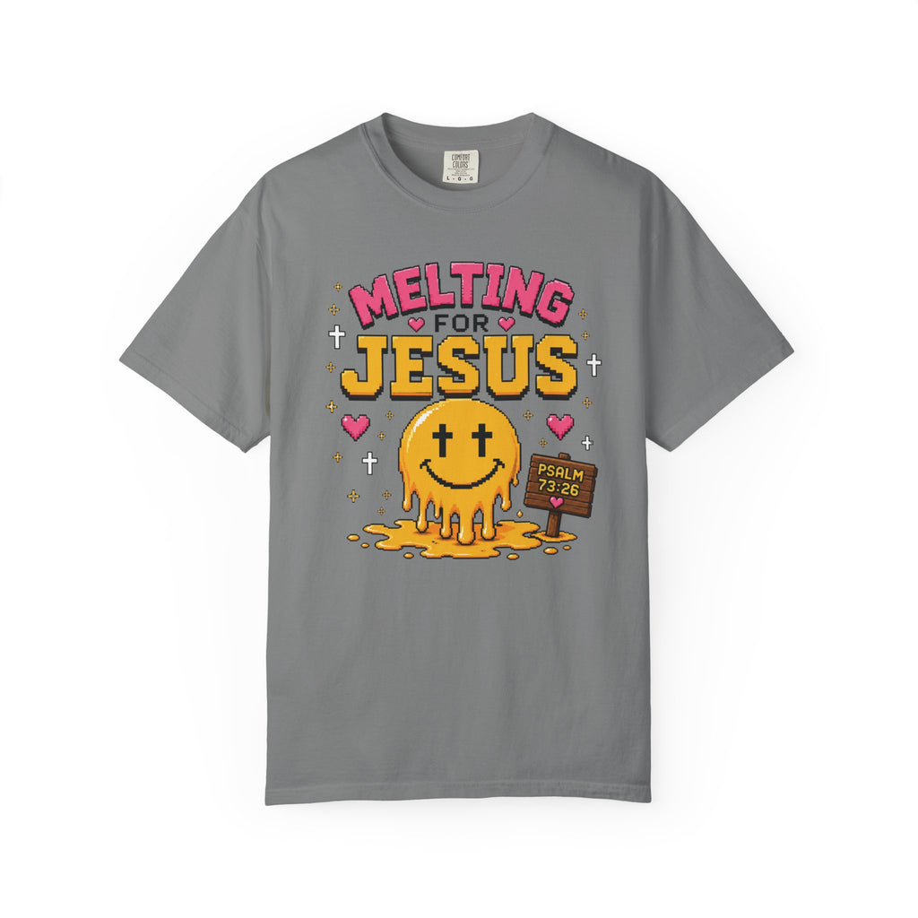 Melting For Jesus Shirt | Christian Smiley Face Tee