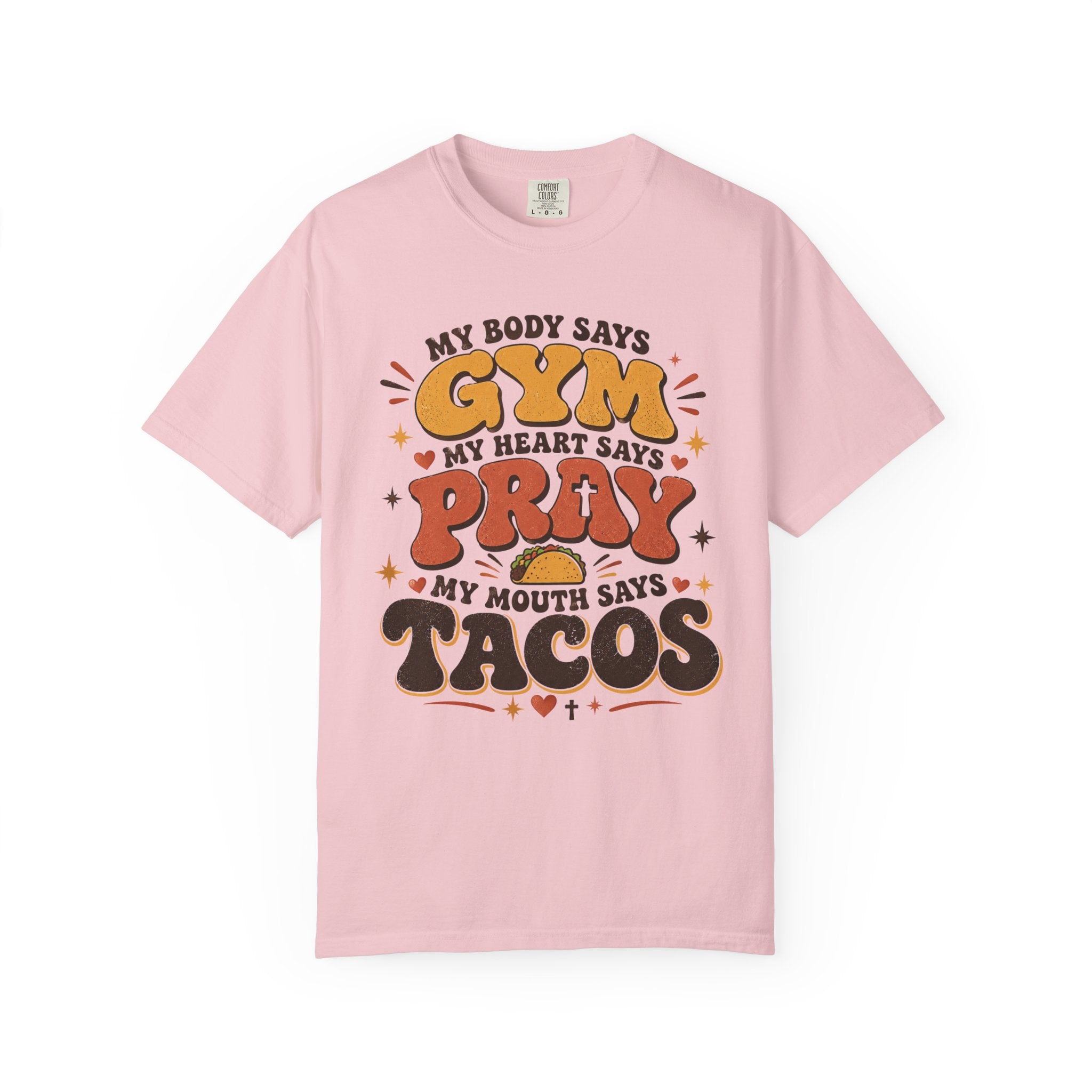 Gym Prayer & Tacos - Christian Funny Tee