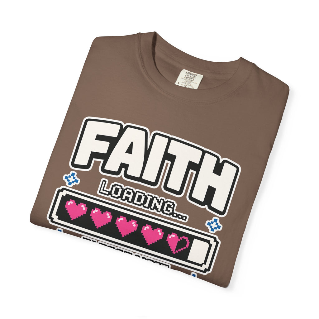 Faith Loading... Please Wait | Christian Gamer T-Shirt