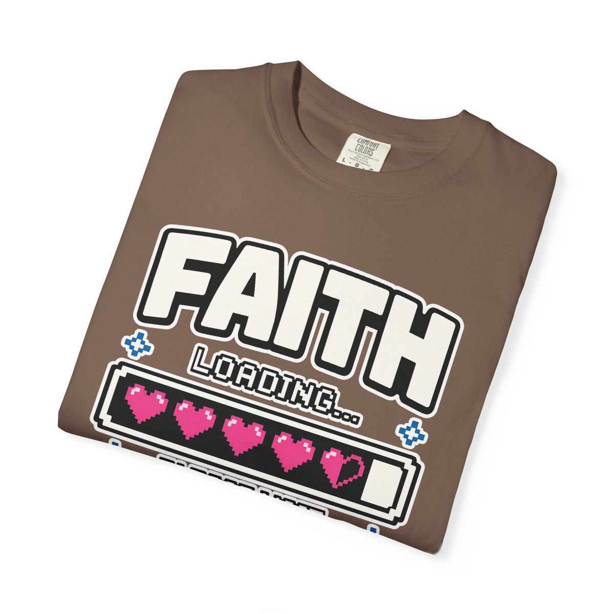 Faith Loading... Please Wait | Christian Gamer T-Shirt