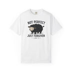 Not Perfect Just Forgiven Black Sheep Christian Shirt