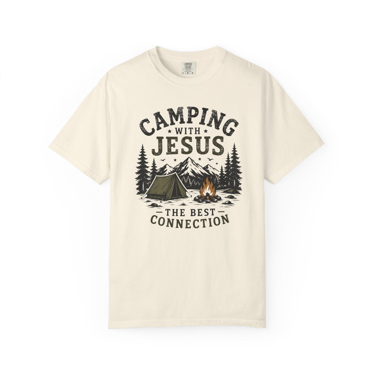 Camping With Jesus – Christian Outdoor Tee
