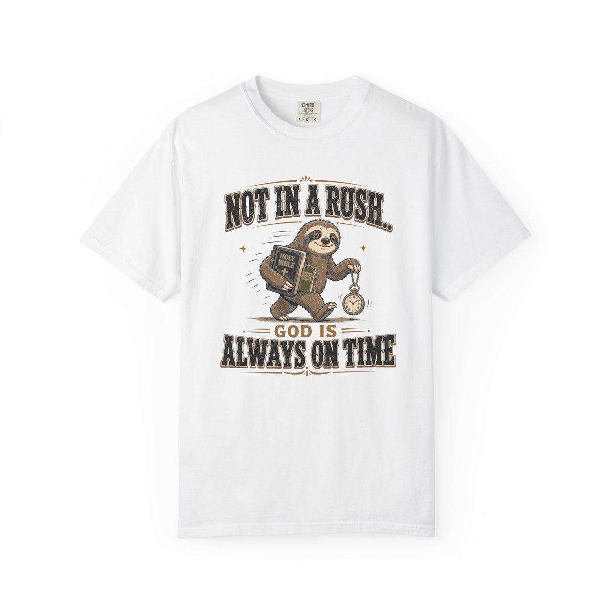 Sloth Timing - Christian Humour Tee