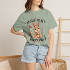 Jesus Is My Hoppy Place - Christian Humour Tee