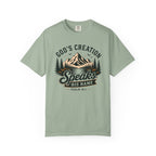 God's Creation Speaks His Name - Christian Outdoors Tee