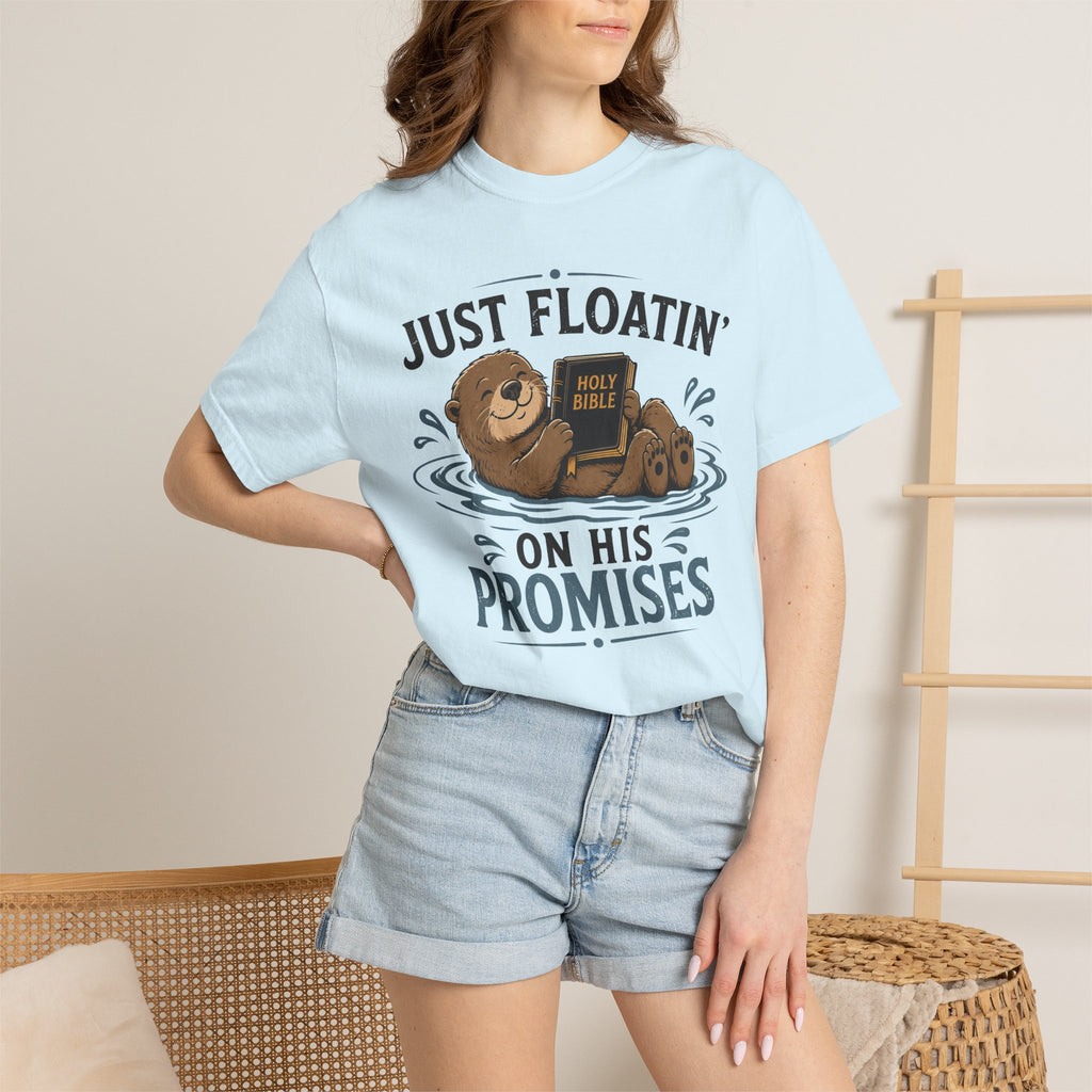 Floatin On God's Promises - Christian Humour Tee