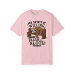 Spirit Yes, Flesh Nah - Funny Sloth Christian T-Shirt