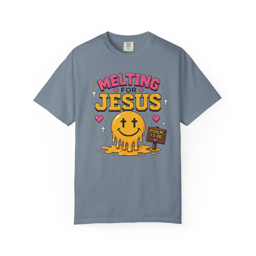 Melting For Jesus Shirt | Christian Smiley Face Tee