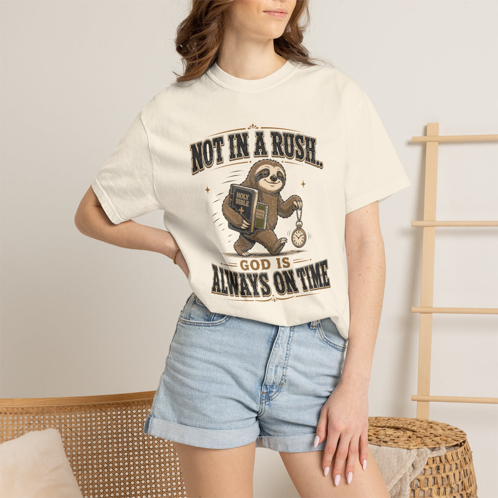 Sloth Timing - Christian Humour Tee