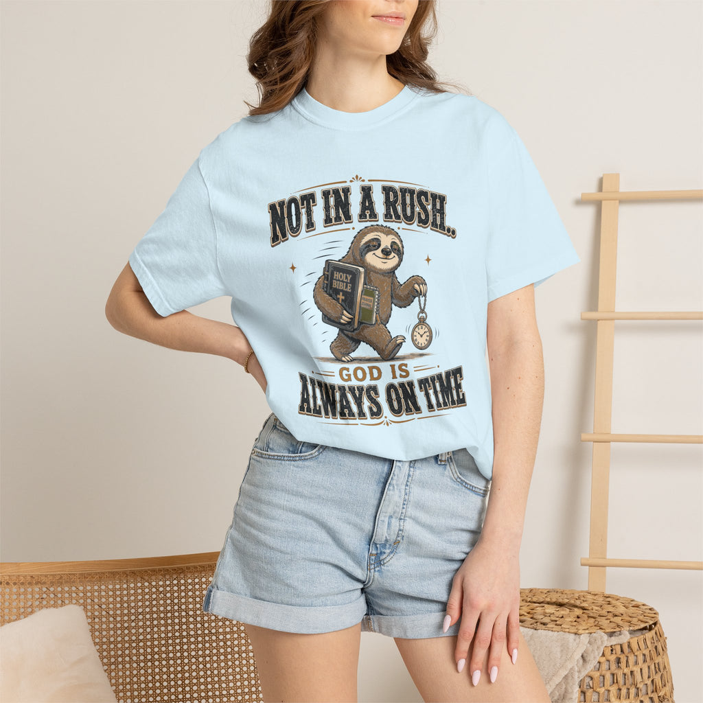 Sloth Timing - Christian Humour Tee