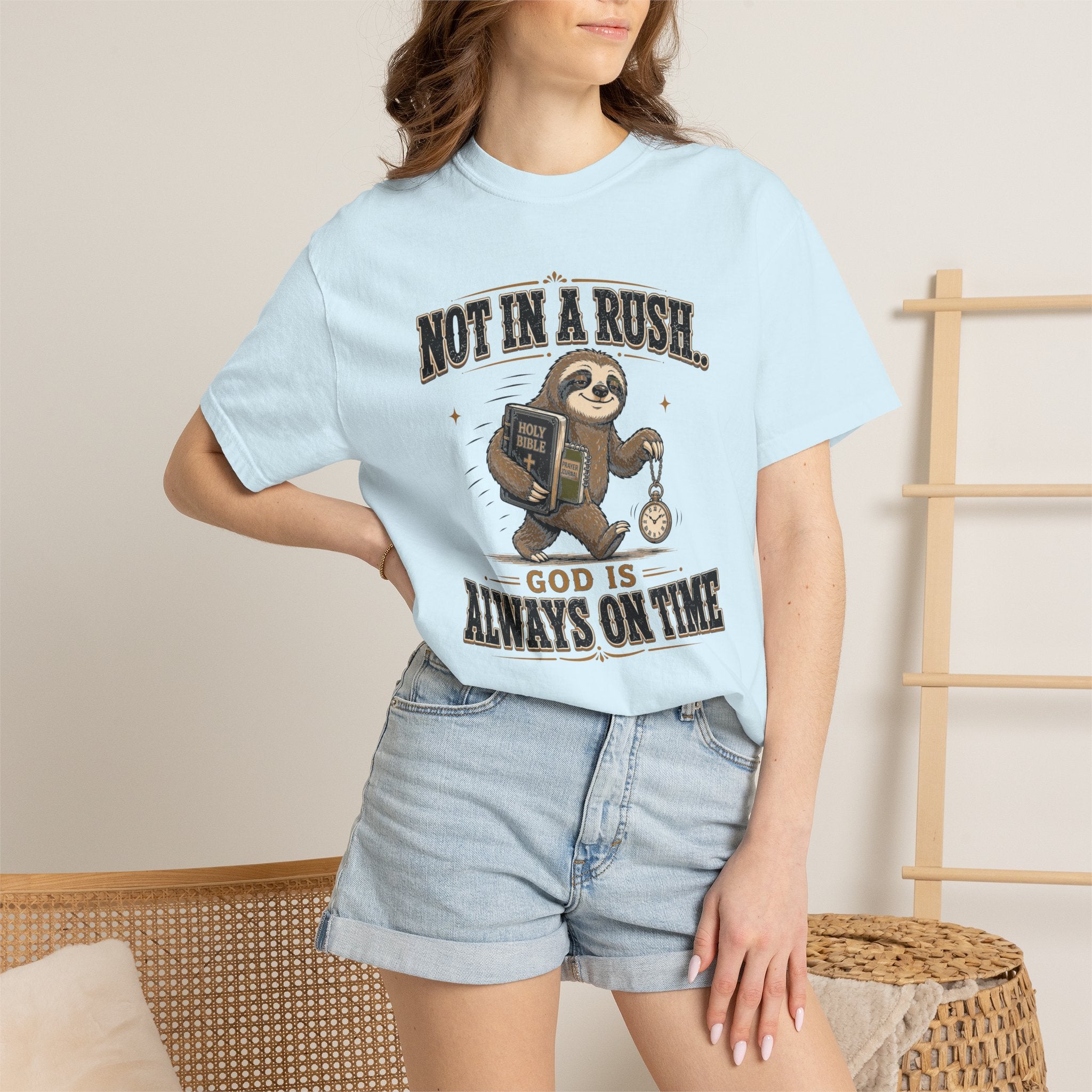 Sloth Timing - Christian Humour Tee