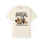 Pretending to Be Social T-Shirt — Funny Christian Possum Church Tee