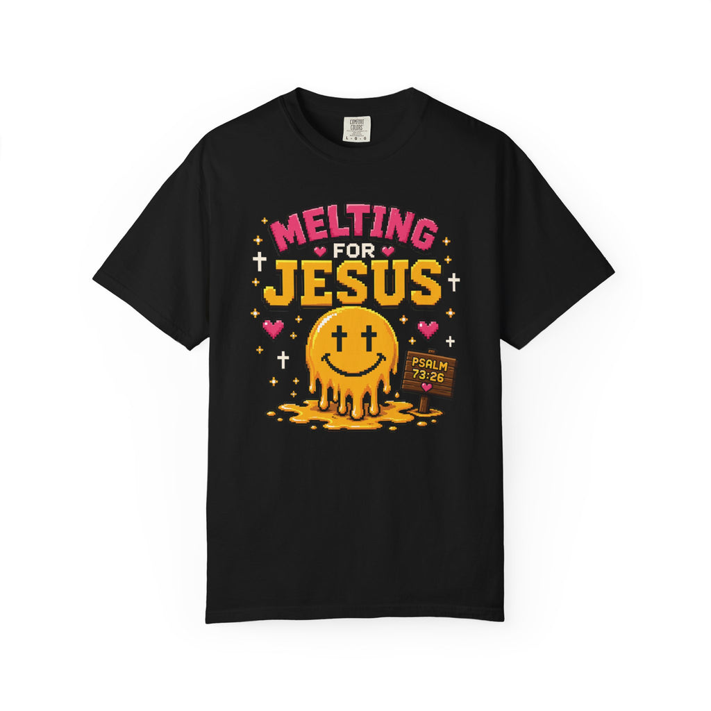 Melting For Jesus Shirt | Christian Smiley Face Tee