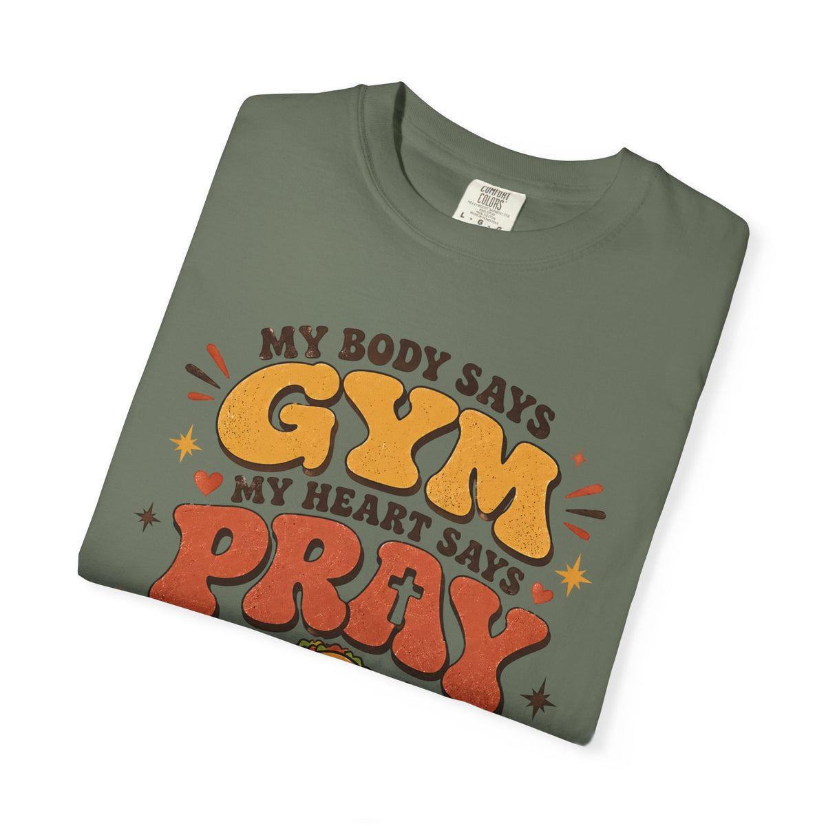 Gym Prayer & Tacos - Christian Funny Tee