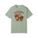 Prayer Requests T-Shirt — Cute Squirrel Gathering Acorns Christian Tee