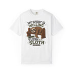 Spirit Yes, Flesh Nah - Funny Sloth Christian T-Shirt