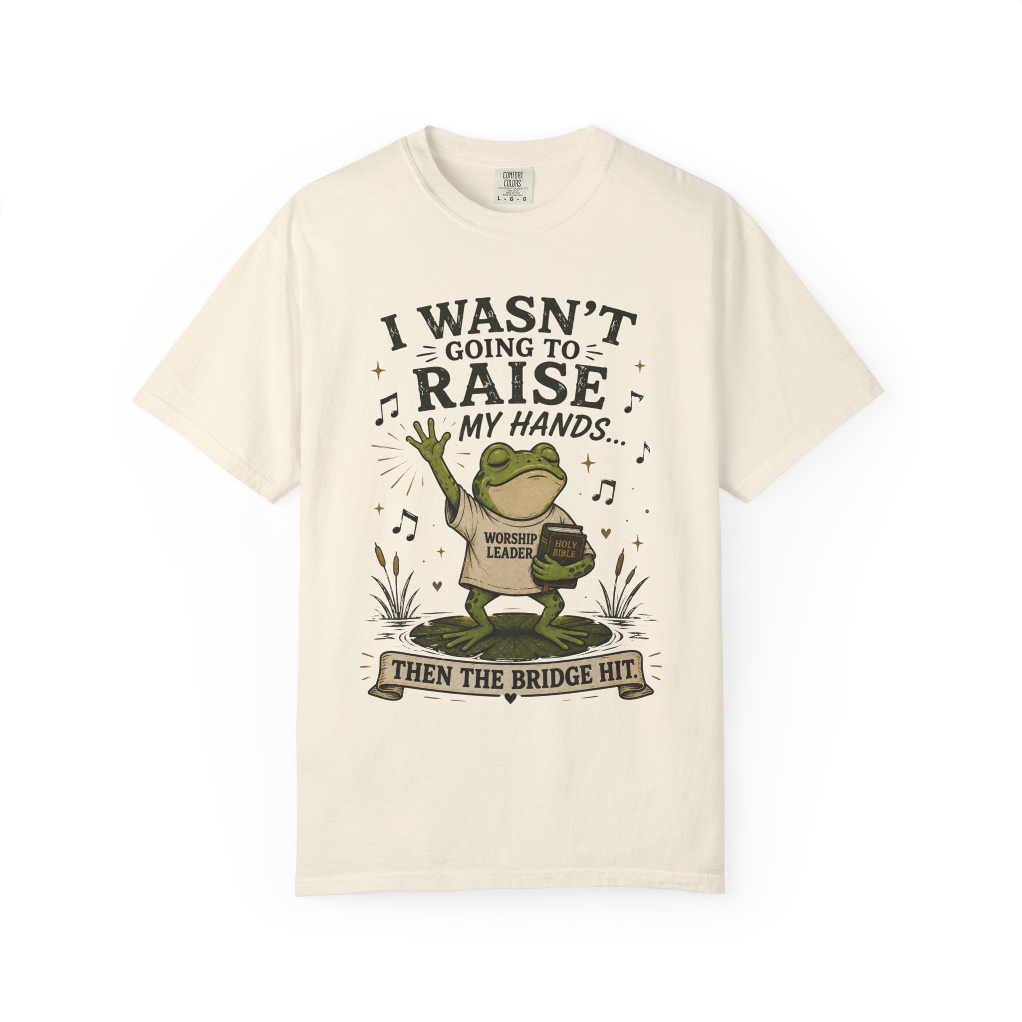 The Bridge Got Me Again Frog T-Shirt V2 – Funny Church Worship Tee